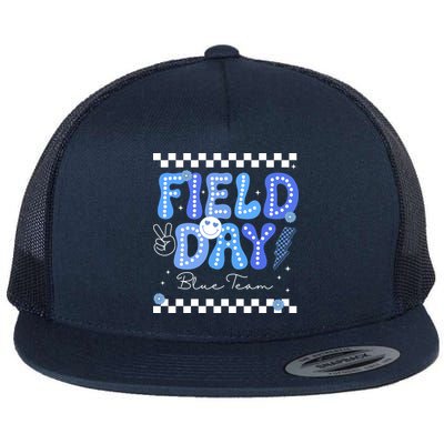 Field Day Trip Blue Team Color Game Competition Flatbill Hat