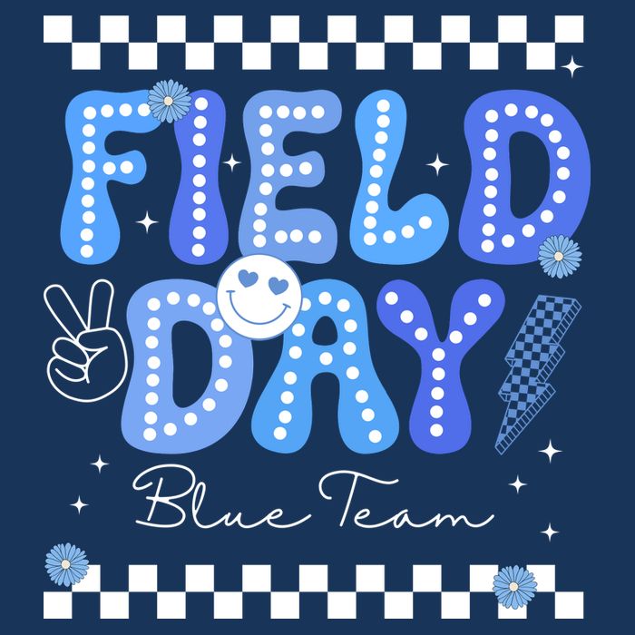 Field Day Trip Blue Team Color Game Competition Baby Bodysuit