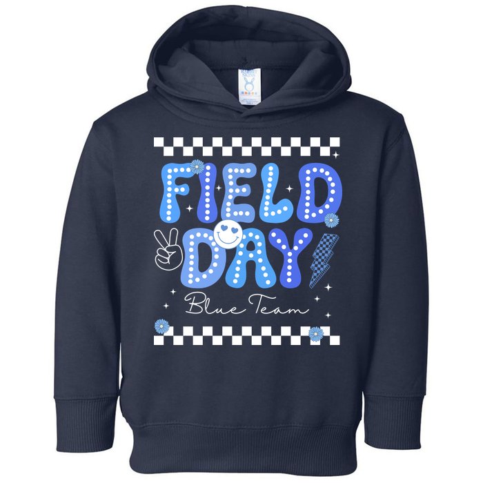 Field Day Trip Blue Team Color Game Competition Toddler Hoodie