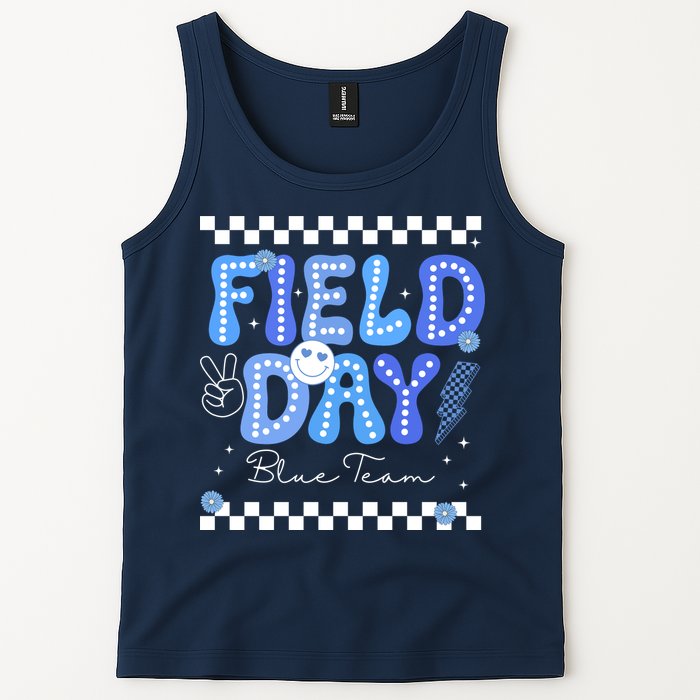 Field Day Trip Blue Team Color Game Competition Tank Top