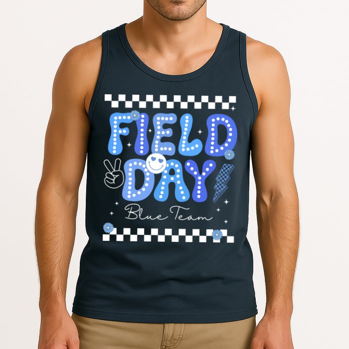 Field Day Trip Blue Team Color Game Competition Tank Top