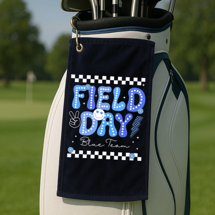 Field Day Trip Blue Team Color Game Competition Golf Towel