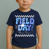 Field Day Trip Blue Team Color Game Competition Toddler T-Shirt