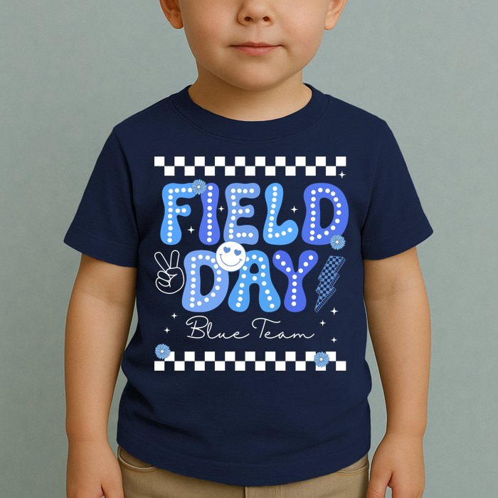 Field Day Trip Blue Team Color Game Competition Toddler T-Shirt