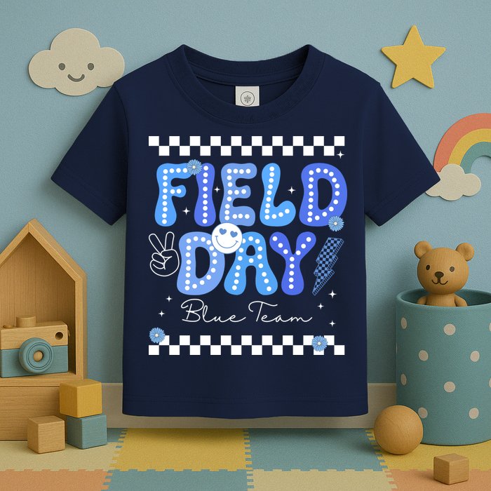 Field Day Trip Blue Team Color Game Competition Toddler T-Shirt