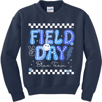 Field Day Trip Blue Team Color Game Competition Kids Sweatshirt