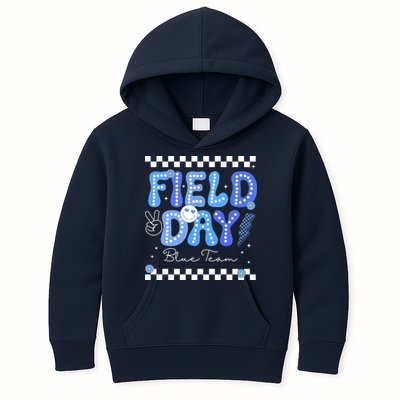 Field Day Trip Blue Team Color Game Competition Kids Hoodie