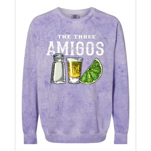 Funny Drinking The Three Amigos Cinco De Mayo Colorblast Crewneck Sweatshirt