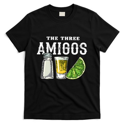 Funny Drinking The Three Amigos Cinco De Mayo T-Shirt