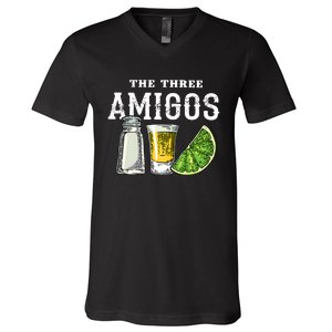 Funny Drinking The Three Amigos Cinco De Mayo V-Neck T-Shirt