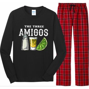 Funny Drinking The Three Amigos Cinco De Mayo Long Sleeve Pajama Set