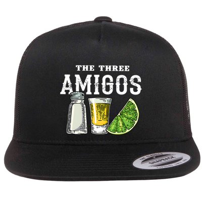 Funny Drinking The Three Amigos Cinco De Mayo Flatbill Hat