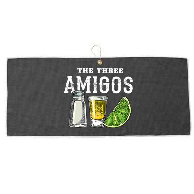 Funny Drinking The Three Amigos Cinco De Mayo Large Microfiber Waffle Golf Towel