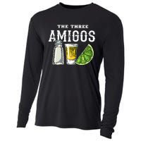 Funny Drinking The Three Amigos Cinco De Mayo Cooling Performance Long Sleeve Crew