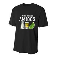 Funny Drinking The Three Amigos Cinco De Mayo Youth Performance Sprint T-Shirt