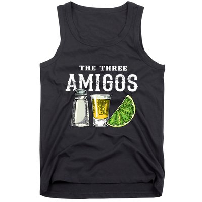 Funny Drinking The Three Amigos Cinco De Mayo Tank Top