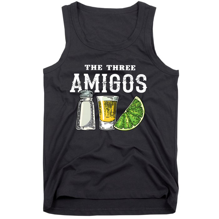 Funny Drinking The Three Amigos Cinco De Mayo Tank Top