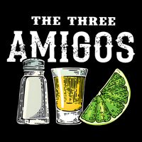Funny Drinking The Three Amigos Cinco De Mayo Short Acrylic Beanie