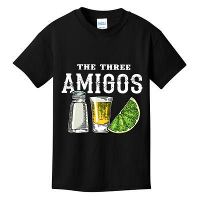 Funny Drinking The Three Amigos Cinco De Mayo Kids T-Shirt