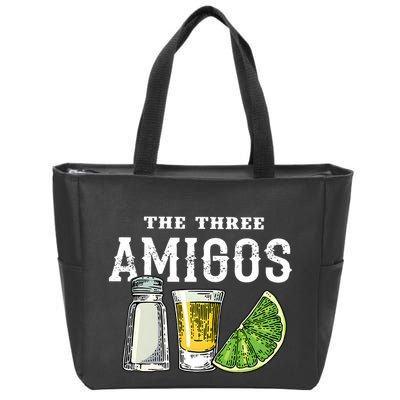Funny Drinking The Three Amigos Cinco De Mayo Zip Tote Bag