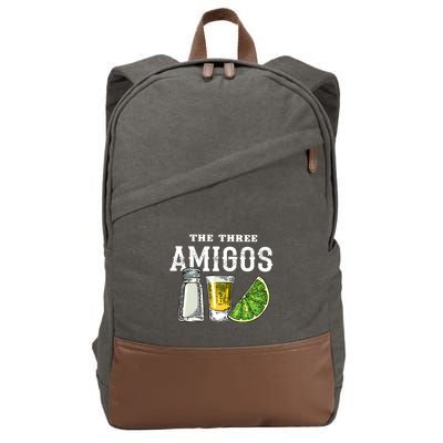Funny Drinking The Three Amigos Cinco De Mayo Cotton Canvas Backpack