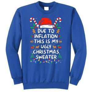 Funny Due to Inflation This is My Ugly Sweater For Christmas  Sweatshirt