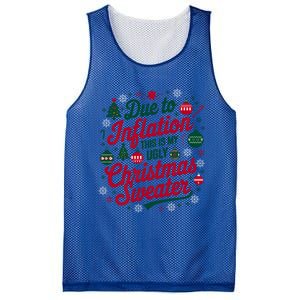 Funny Due To Inflation This Is My Ugly For Christmas Great Gift Mesh Reversible Basketball Jersey Tank