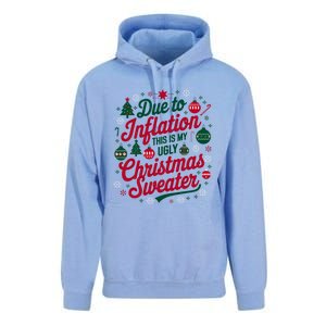 Funny Due To Inflation This Is My Ugly For Christmas Great Gift Unisex Surf Hoodie