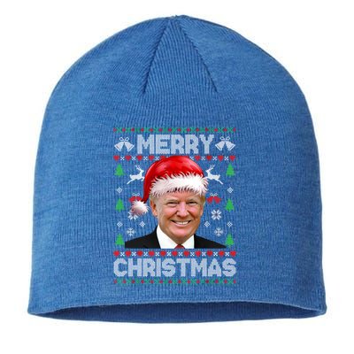 Funny Donald Trump Merry Christmas Family Ugly Xmas Gift Sustainable Beanie