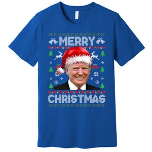 Funny Donald Trump Merry Christmas Family Ugly Xmas Gift Premium T-Shirt