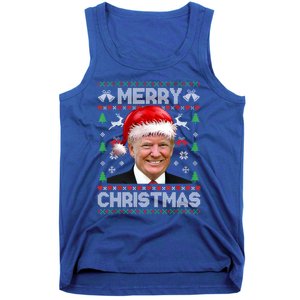 Funny Donald Trump Merry Christmas Family Ugly Xmas Gift Tank Top