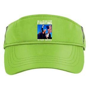 Funny Donald Trump HeLl Never Stop Fighting To Save America Gift Adult Drive Performance Visor