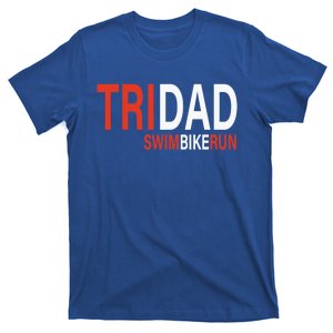 Father's Day Tridad Swim Bike Run Gift T-Shirt