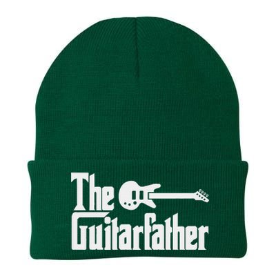 Fathers Day The Guitarfather Musician Guitarist Dad Knit Cap Winter Beanie