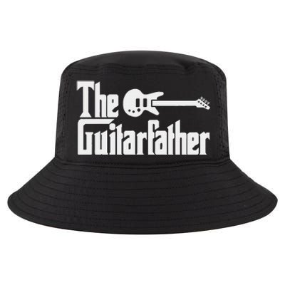 Fathers Day The Guitarfather Musician Guitarist Dad Cool Comfort Performance Bucket Hat