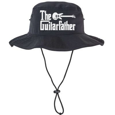 Fathers Day The Guitarfather Musician Guitarist Dad Legacy Cool Fit Booney Bucket Hat