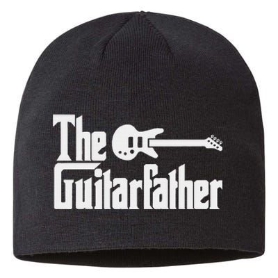 Fathers Day The Guitarfather Musician Guitarist Dad Sustainable Beanie