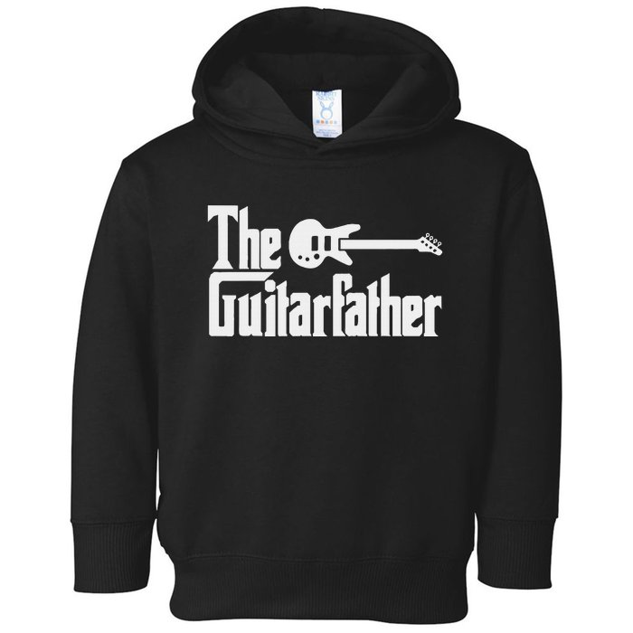 Fathers Day The Guitarfather Musician Guitarist Dad Toddler Hoodie