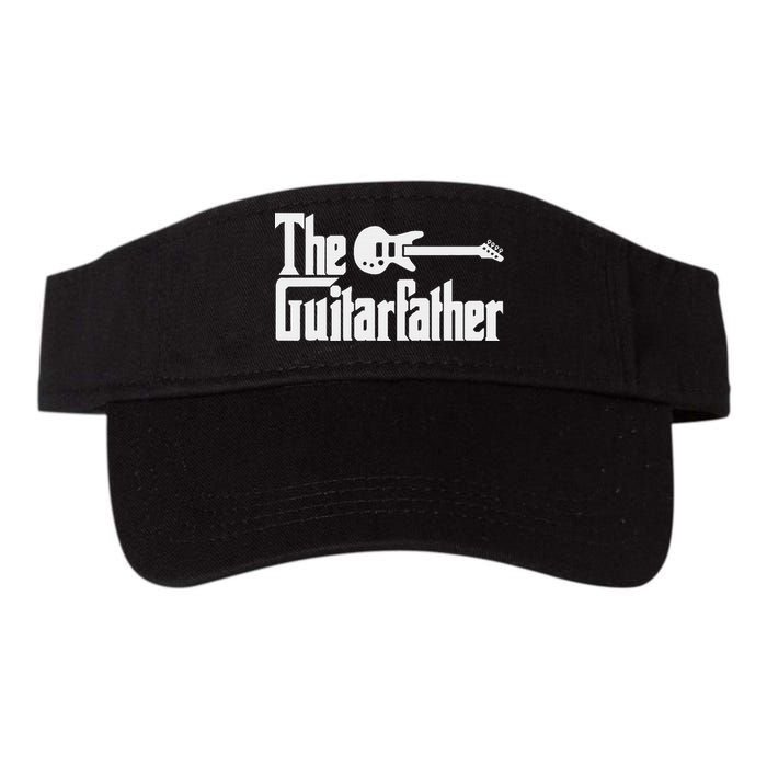 Fathers Day The Guitarfather Musician Guitarist Dad Valucap Bio-Washed Visor