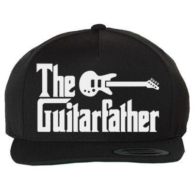 Fathers Day The Guitarfather Musician Guitarist Dad Wool Snapback Cap