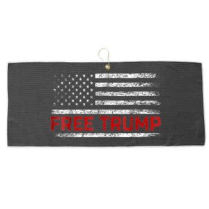 Free Donald Trump Supporters Pro Trump Republican Conservative Large Microfiber Waffle Golf Towel