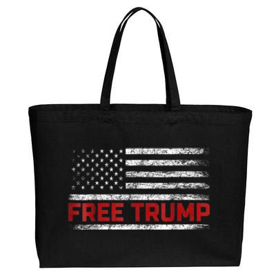 Free Donald Trump Supporters Pro Trump Republican Conservative Cotton Canvas Jumbo Tote