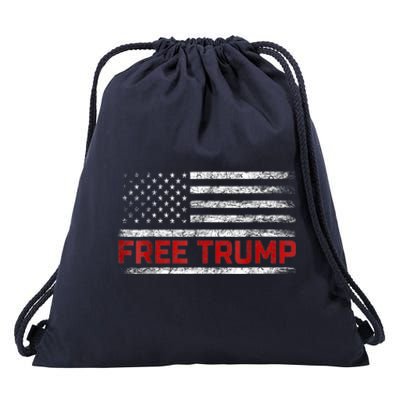 Free Donald Trump Supporters Pro Trump Republican Conservative Drawstring Bag