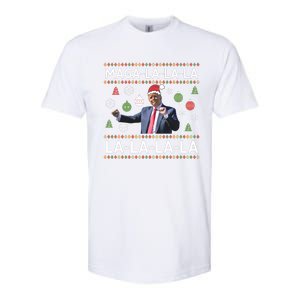 Funny Donald Trump Ugly Christmas Maga La La La Gift Softstyle CVC T-Shirt