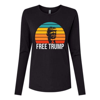 Free Donald Trump From Prison Womens Cotton Relaxed Long Sleeve T-Shirt