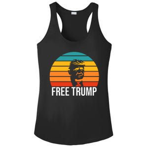 Free Donald Trump From Prison Ladies PosiCharge Competitor Racerback Tank