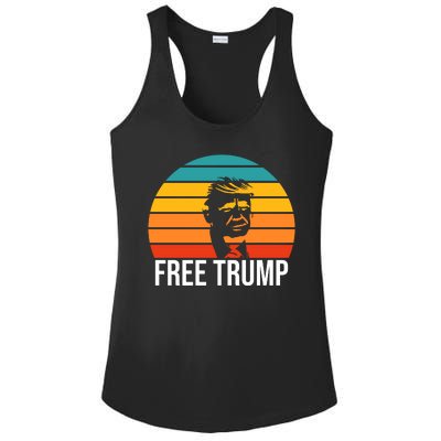 Free Donald Trump From Prison Ladies PosiCharge Competitor Racerback Tank