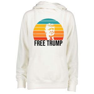 Free Donald Trump From Prison Womens Funnel Neck Pullover Hood