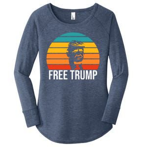 Free Donald Trump From Prison Women's Perfect Tri Tunic Long Sleeve Shirt