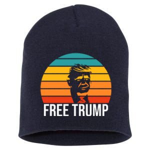 Free Donald Trump From Prison Short Acrylic Beanie